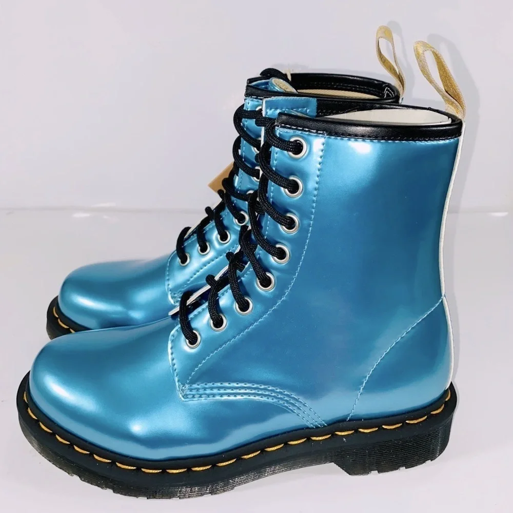 Dr. Martens Vegan 1460 Goldmix Blue - Picture 6 of 10